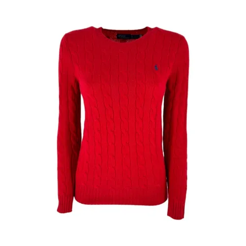 Ralph Lauren , Red Cable Knit Sweater for Women ,Red female, Sizes: