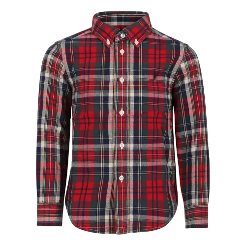 Ralph Lauren , Red Checked Long Sleeve Shirt ,Multicolor unisex, Sizes: