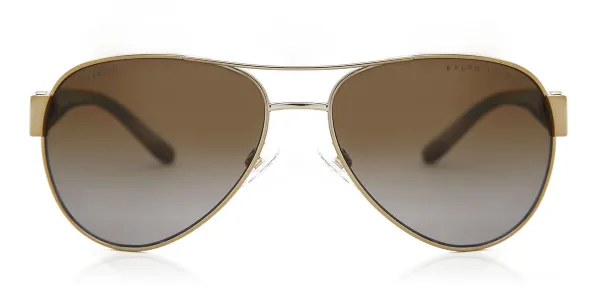Ralph Lauren RL7047Q Polarized 9116T5 Women's Sunglasses Gold Size 58