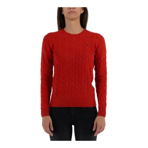 Ralph Lauren , Round-neck Knitwear ,Red female, Sizes: