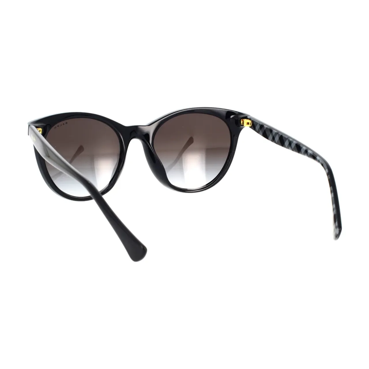 Ralph Lauren , Round Shape Sunglasses with Elegant and Lightweight Black Frame ,Black unisex, Sizes: