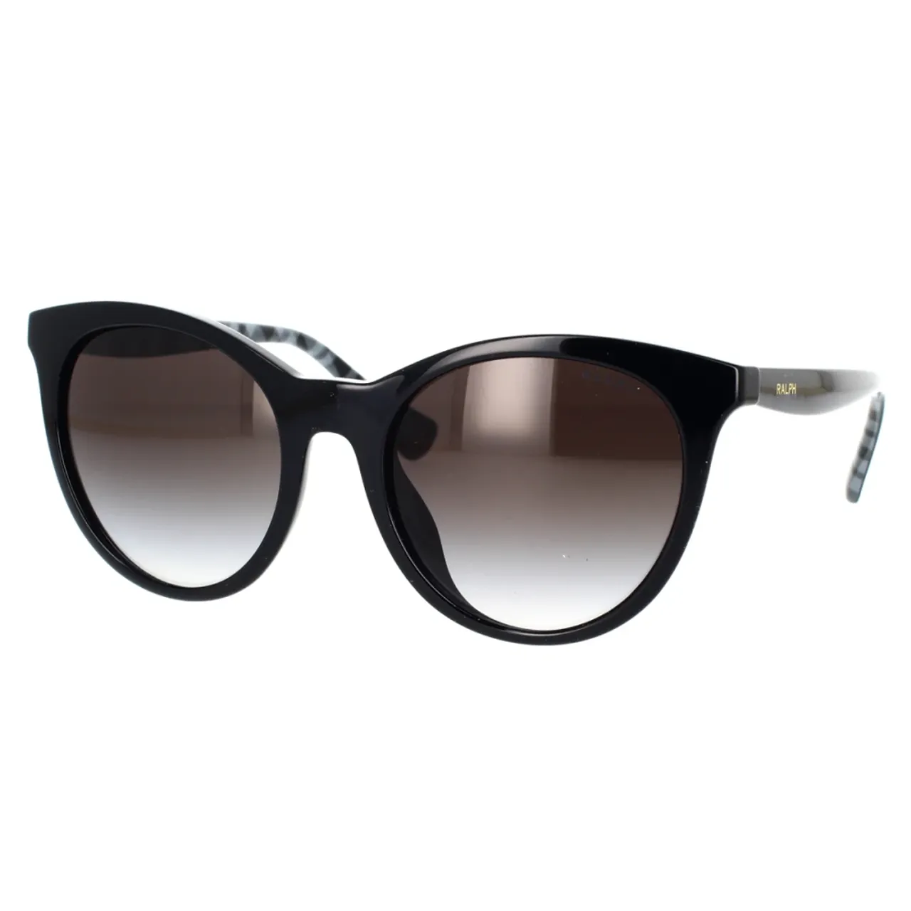 Ralph Lauren , Round Shape Sunglasses with Elegant and Lightweight Black Frame ,Black unisex, Sizes:
