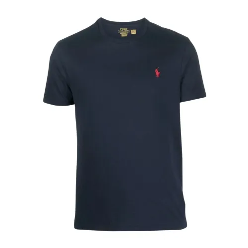 Ralph Lauren , Short Sleeve Custom T-Shirt ,Blue male, Sizes:
