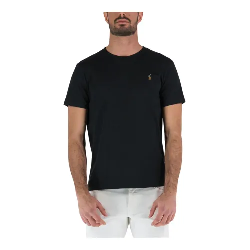 Ralph Lauren , Short Sleeve Logo T-Shirt ,Black male, Sizes: