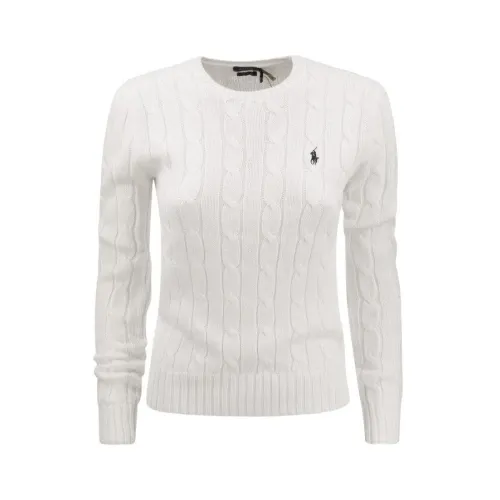 Ralph Lauren , Slim-fit cable knit ,White female, Sizes: