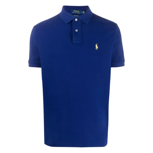 Ralph Lauren , Slim Fit Cotton Polo Shirt ,Blue male, Sizes: