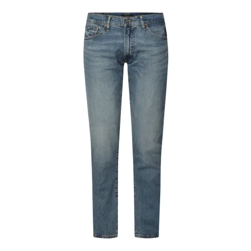 Ralph Lauren , Slim-fit Stretch Jeans, 5T Design ,Blue male, Sizes:
