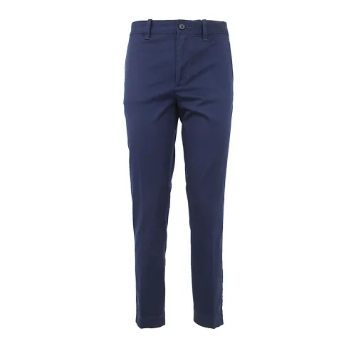 Ralph Lauren , Slim Flat Front Chino Trousers ,Blue female, Sizes: