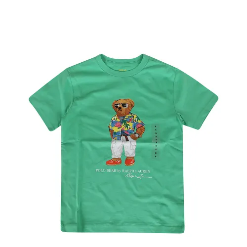 Ralph Lauren , SS Cn-Knit Shirts-T-Shirt ,Green male, Sizes: