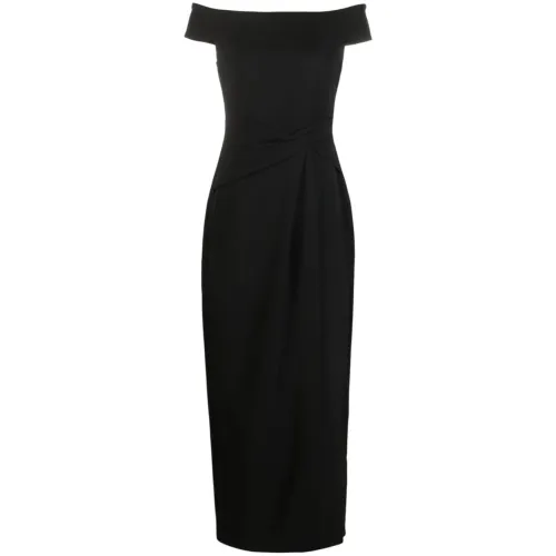 Ralph Lauren , Stretchy Black Maxi Dress for Women ,Black female, Sizes: