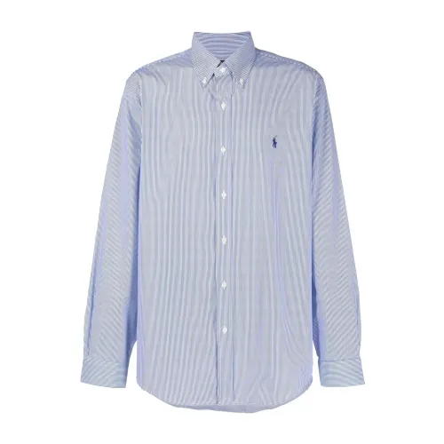 Ralph Lauren , Striped Cotton Shirt ,Blue male, Sizes: