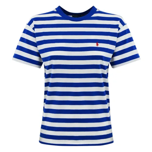 Ralph Lauren , Striped Long Sleeve Women's T-Shirt ,Blue female, Sizes: