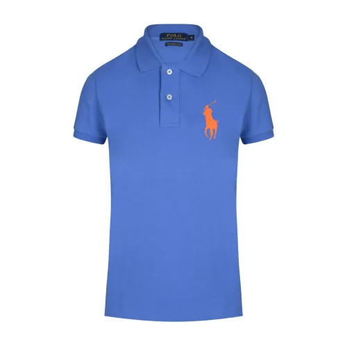 Ralph Lauren , Stylish Mesh Polo Shirt ,Blue female, Sizes: