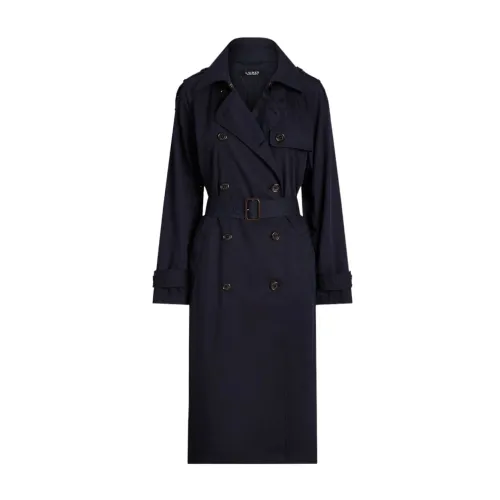 Ralph Lauren , Stylish Trench Coat for Men ,Blue female, Sizes: