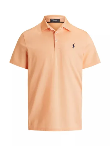 Ralph Lauren Tailored Fit Performance Mesh Polo Shirt - Orange - Male