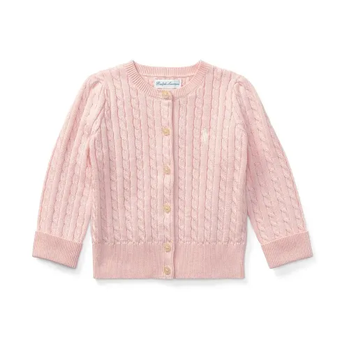Ralph Lauren , Warm and Stylish Cardigan for Little Girls ,Pink female, Sizes: