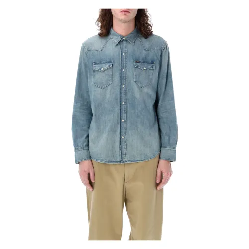 Ralph Lauren , Western Shirt for Men ,Blue male, Sizes: