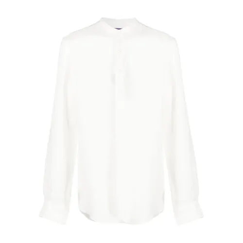 Ralph Lauren , White Casual Long Sleeve Men's Shirt ,White male, Sizes: