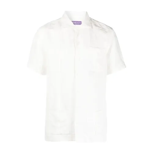 Ralph Lauren , White Casual Short Sleeve Shirt ,White male, Sizes: