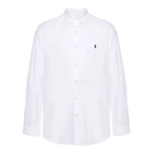 Ralph Lauren , White Polo Pony Embroidered Shirt ,White male, Sizes: