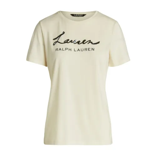 Ralph Lauren , White T-shirts and Polos for Women ,White female, Sizes: