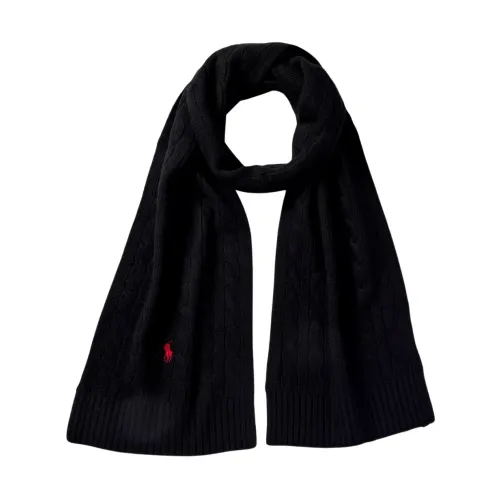 Ralph Lauren , Winter Scarf Collection for Men ,Black male, Sizes: ONE