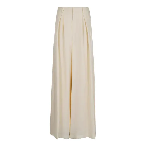 Ralph Lauren , Women's Clothing Trousers White Ss24 ,Beige female, Sizes: