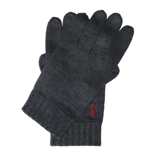 Ralph Lauren , Wool Gloves ,Gray male, Sizes: ONE