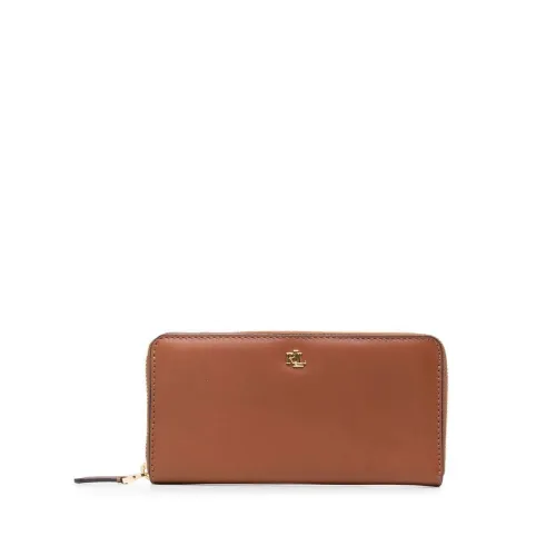 Ralph Lauren , Zip cont large wallet ,Brown female, Sizes: ONE SIZE
