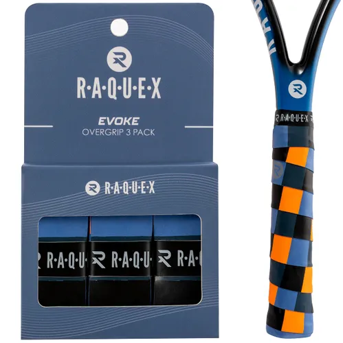 Raquex Evoke Overgrip Tape 3 Pack - Tennis Racket Grip
