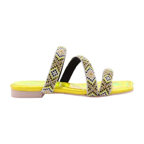 Ras , Kongo Slip-On Shoes ,Yellow female, Sizes: