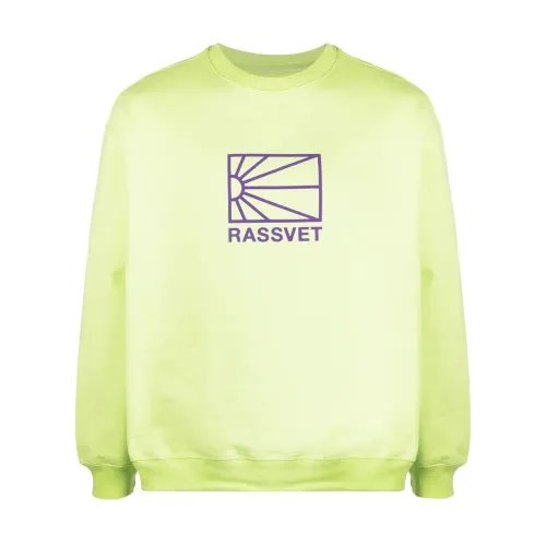 Rassvet , Green Sweatshirt with Front Logo ,Green male, Sizes: