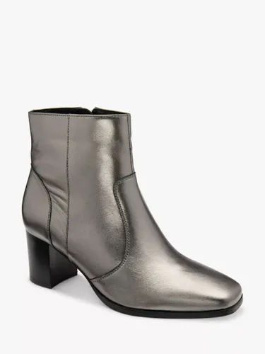 Ravel Louth Leather Ankle Boots, Pewter - Pewter - Female