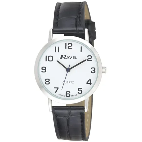 Ravel - Unisex Traditional Watch with Clear Numeral Dial -