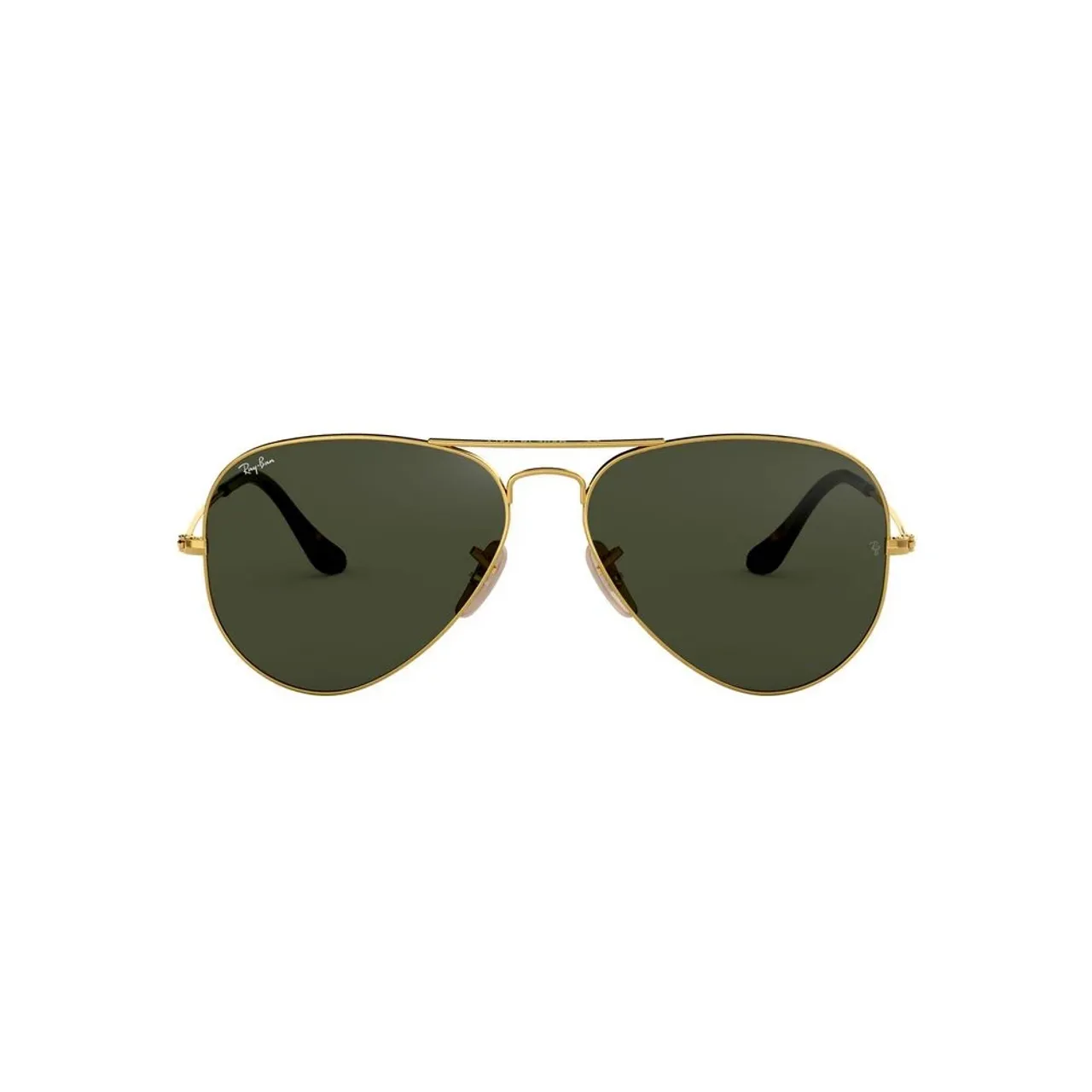 Ray-Ban , Aviator Sunglasses in Gold with Green Lenses ,Yellow unisex, Sizes: