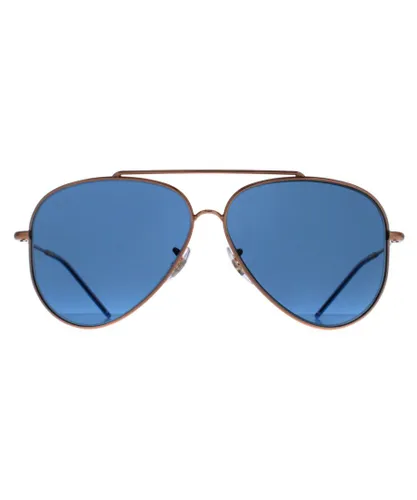 Ray-Ban Aviator Unisex Rose Gold Blue RB0101S Reverse Metal - One