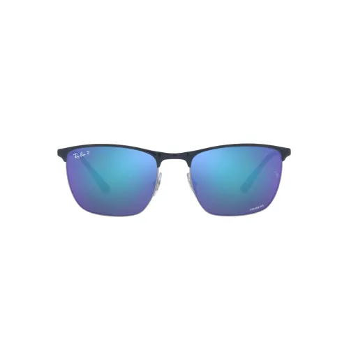 Ray-Ban , Blue Bronze Steel Sunglasses RB 3686 ,Blue male, Sizes: