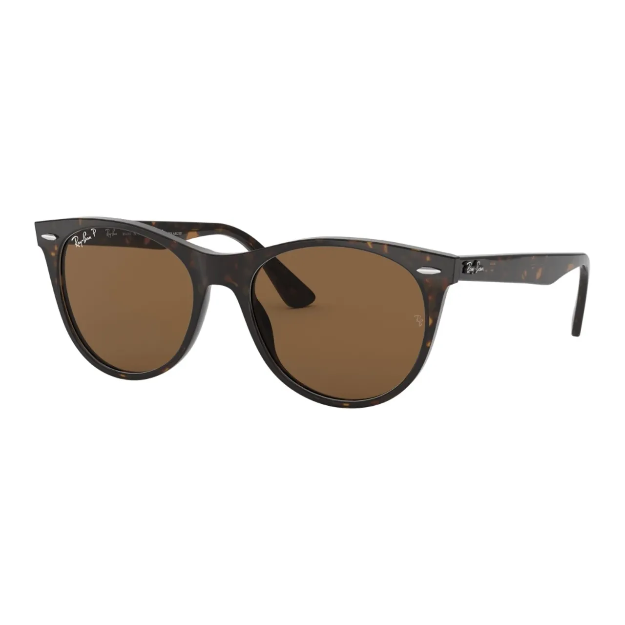 Ray-Ban , Clic Polarized Wayfarer II Sunglasses ,Brown male, Sizes:
