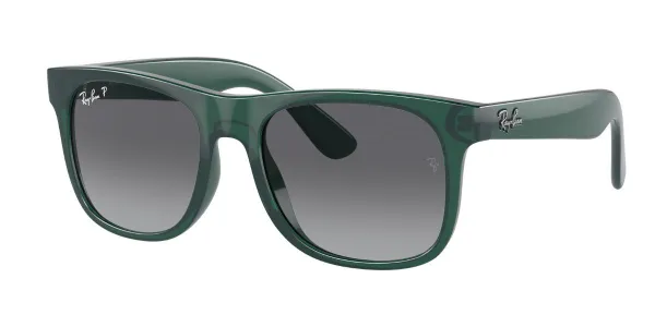 Ray-Ban Kids RJ9069S Junior Justin Polarized 7130T3 Kids' Sunglasses Green Size 48