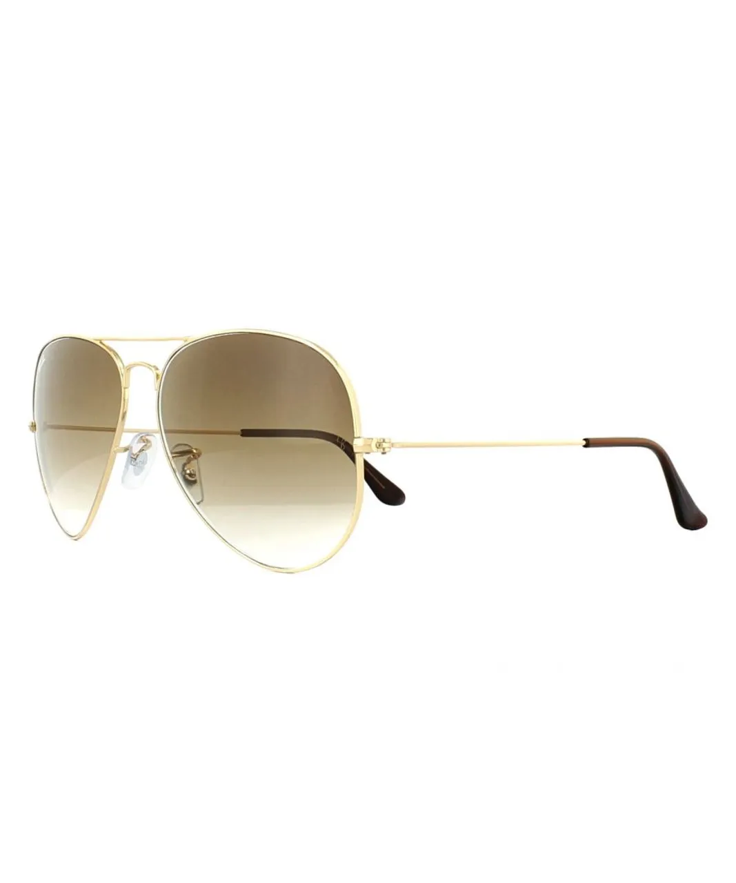 Ray-Ban Mens Sunglasses Aviator 3025 Gold Brown Gradient 001/51 Metal - One