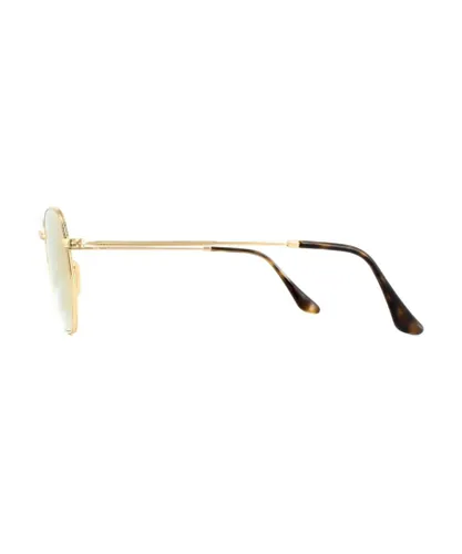 Ray-Ban Mens Sunglasses Hexagonal 3548N 001/Z2 Gold Copper Flash Mirror Metal - One