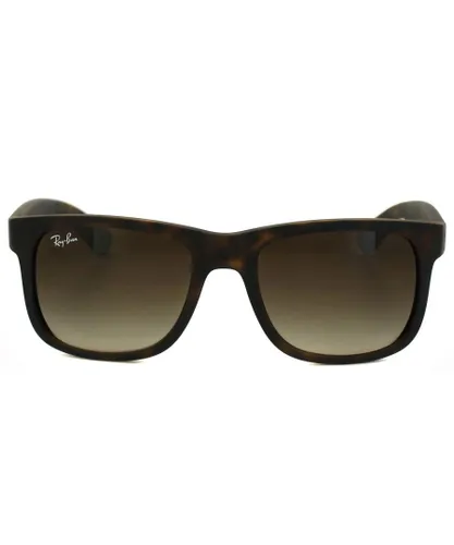 Ray-Ban Mens Sunglasses Justin 4165 710/13 Rubber Light Havana Brown Gradient 51mm - One