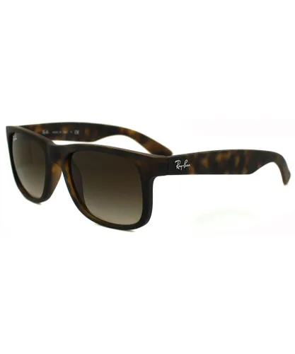 Ray-Ban Mens Sunglasses Justin 4165 710/13 Rubber Light Havana Brown Gradient 51mm - One