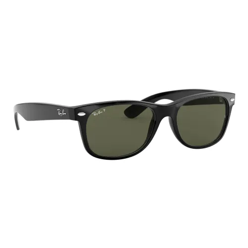 Ray-Ban , New Wayfarer Sunglasses Black Green ,Black unisex, Sizes: