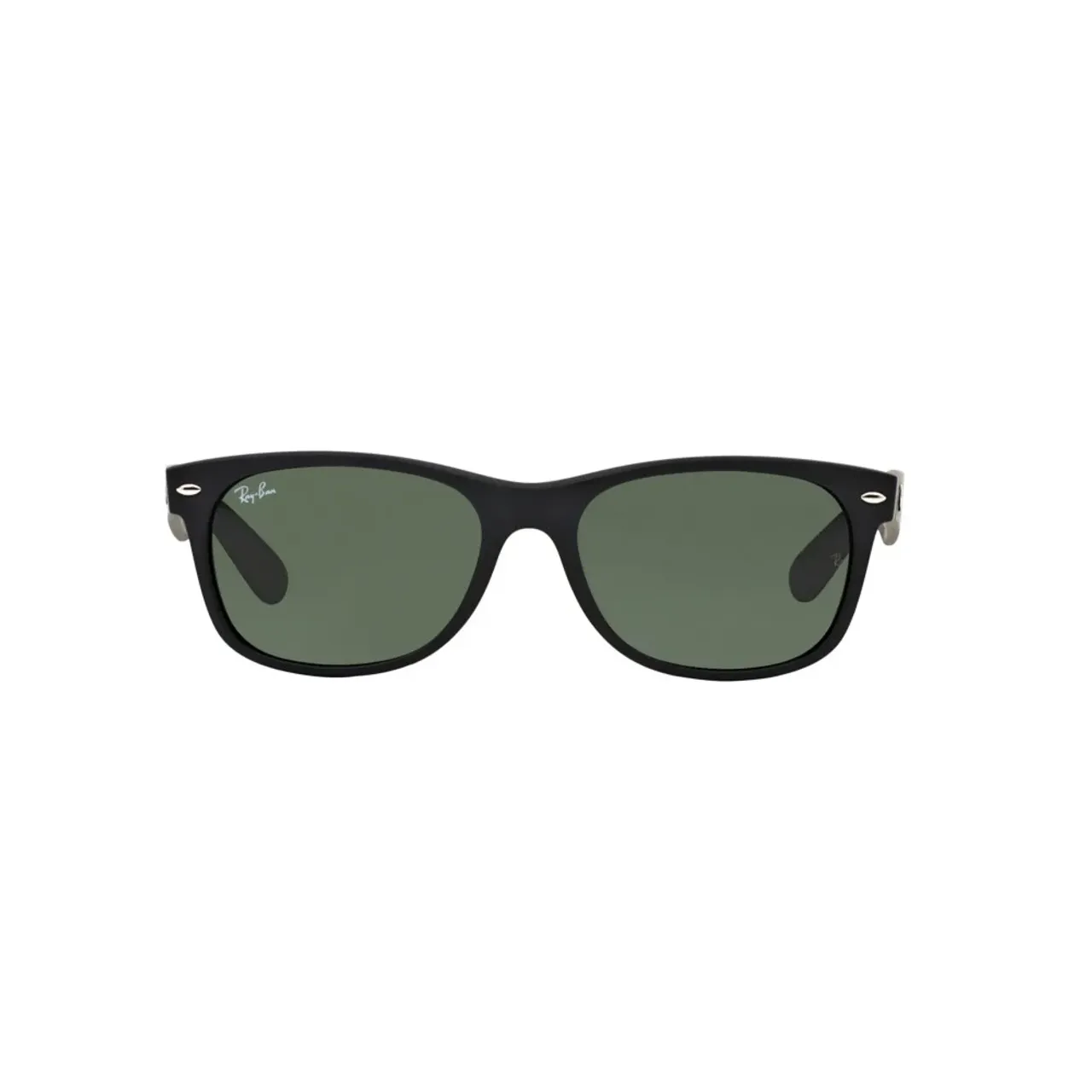 Ray-Ban , New Wayfarer Sunglasses in Black with Green Lenses ,Black unisex, Sizes: