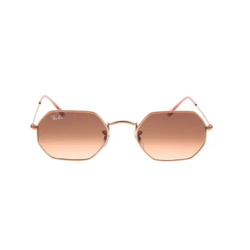 Ray-Ban , Octagonal Sunglasses with Unique Retro Personality ,Brown male, Sizes: