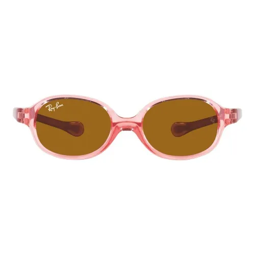 Ray-Ban , Pink/Brown Sunglasses for Kids ,Pink female, Sizes:
