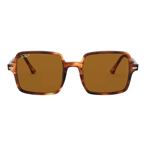 Ray-Ban , Polarized Square II Sunglasses ,Brown female, Sizes:
