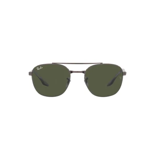 Ray-Ban , RB 3688 Gunmetal Green Sunglasses ,Gray male, Sizes: