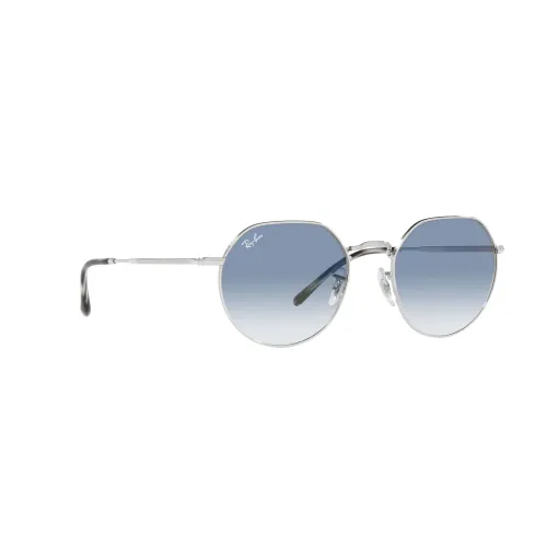 Ray-Ban , RB Jack 3565 Blue Metal Sunglasses ,Gray unisex, Sizes: